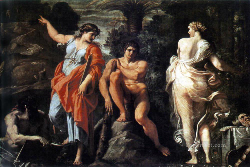 The Choice of Heracles Annibale Carracci nude Oil Paintings